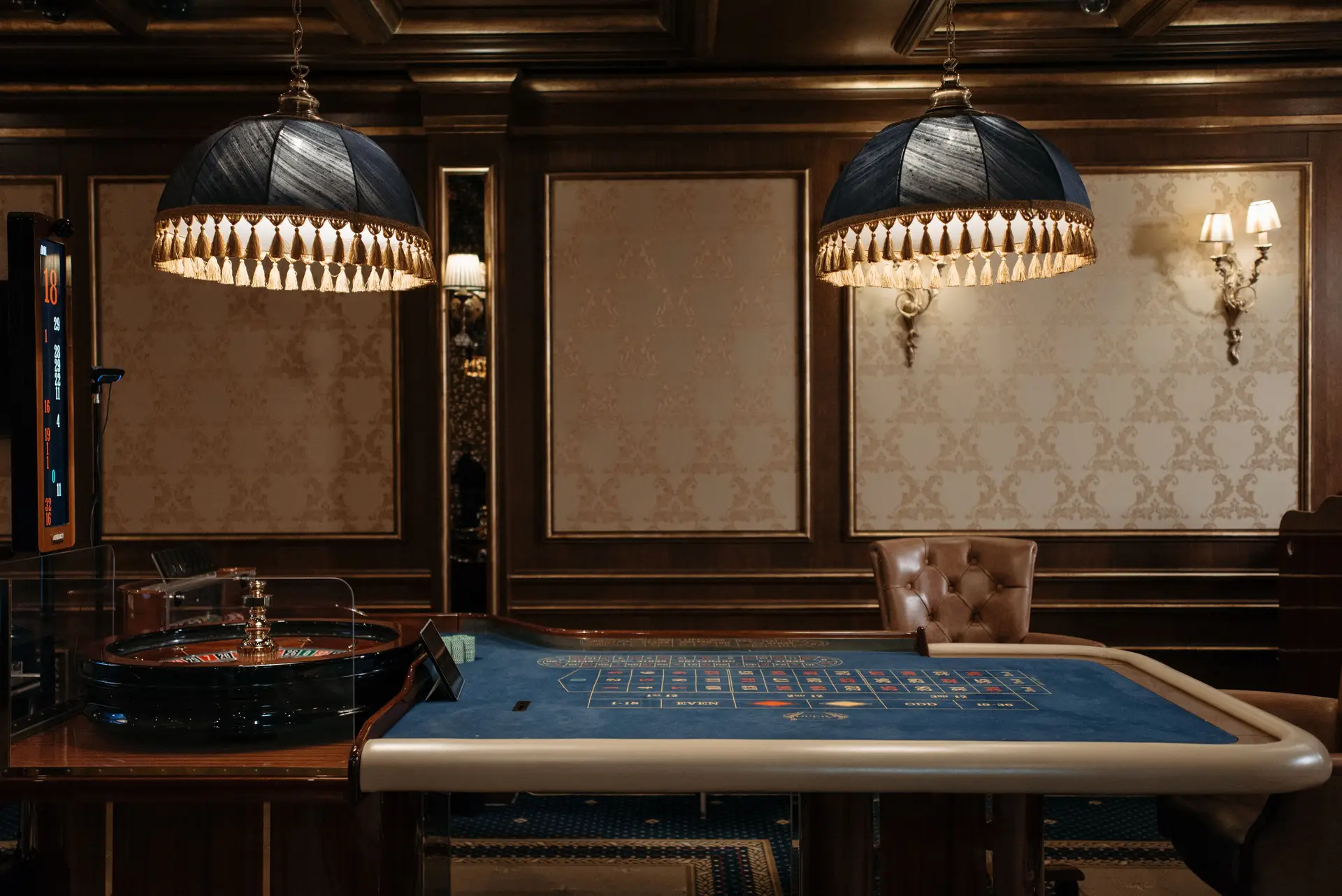 Klassischer Roulette-Tisch in Casino-Atmosphäre